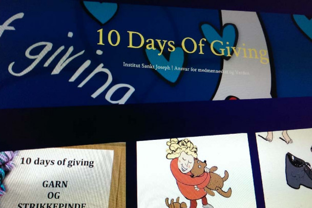 10 Days of Giving's officielle hjemmeside er oppe