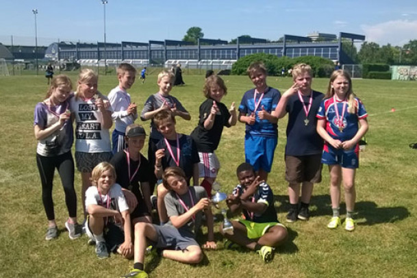 Elever fra 4. og 5. klasse vandt i rugbystævne