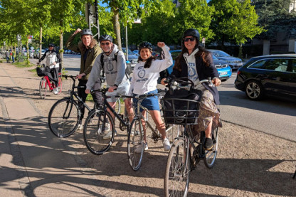 Vi cykler til arbejde